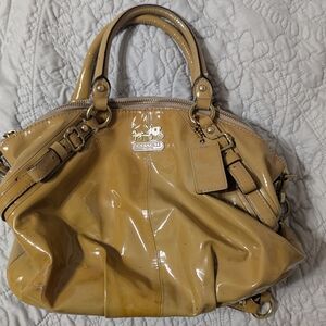 Coach Tan Patent Leather Women's Bag